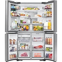 22.8 Cu. Ft. Silver Stainless Counter Depth 4-Door French Door Smart Refrigerator
