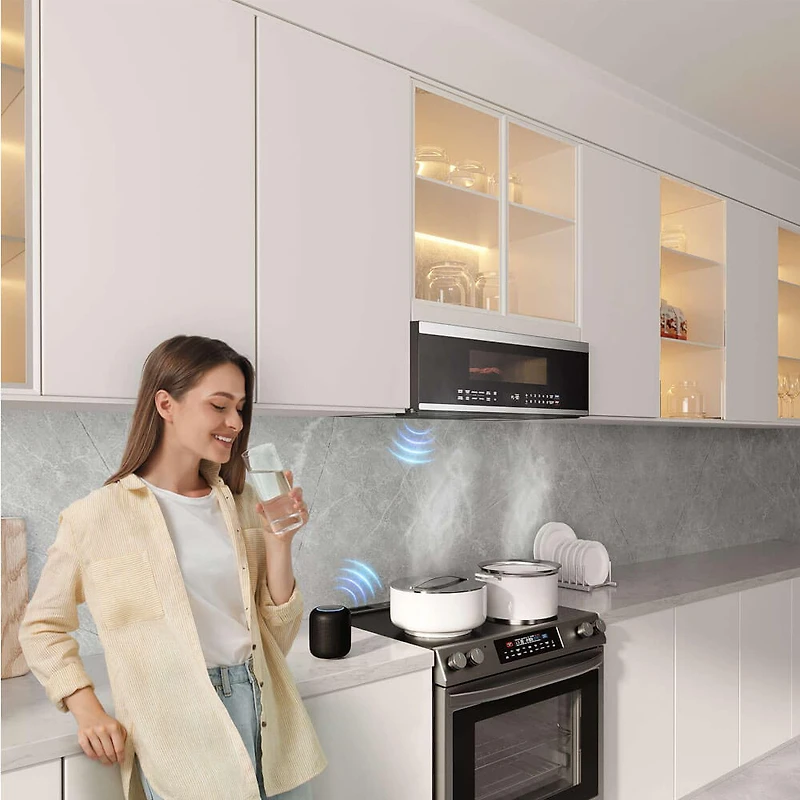 1.2 Cu. Ft. Stainless Low Profile Over-the-Range Smart Microwave