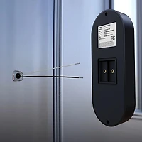 1080p Wired Video Doorbell - Black