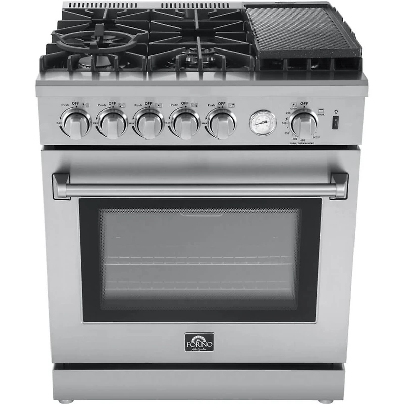 4.24 Cu. Ft. Stainless Freestanding Gas Range