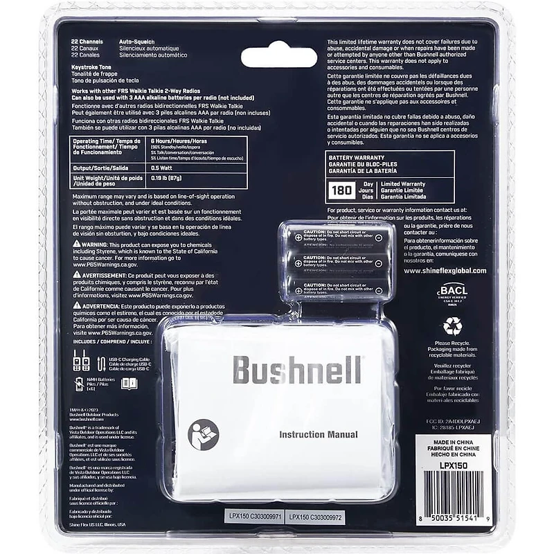 Long Range 2-Way Radio Walkie Talkies with Weather Radio