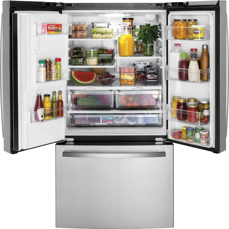 20.6 Cu. Ft. Stainless 3-Door Counter Depth French Door Refrigerator