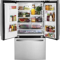 20.6 Cu. Ft. Stainless 3-Door Counter Depth French Door Refrigerator