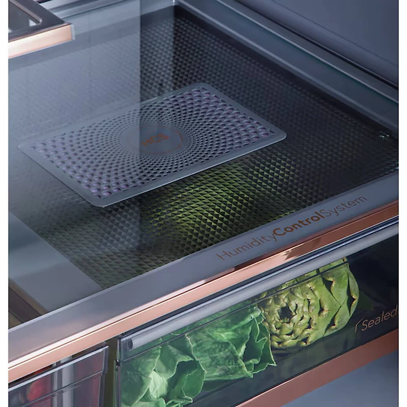 23.2 Cu. Ft. Matte White 4-Door Counter Depth French Door Refrigerator