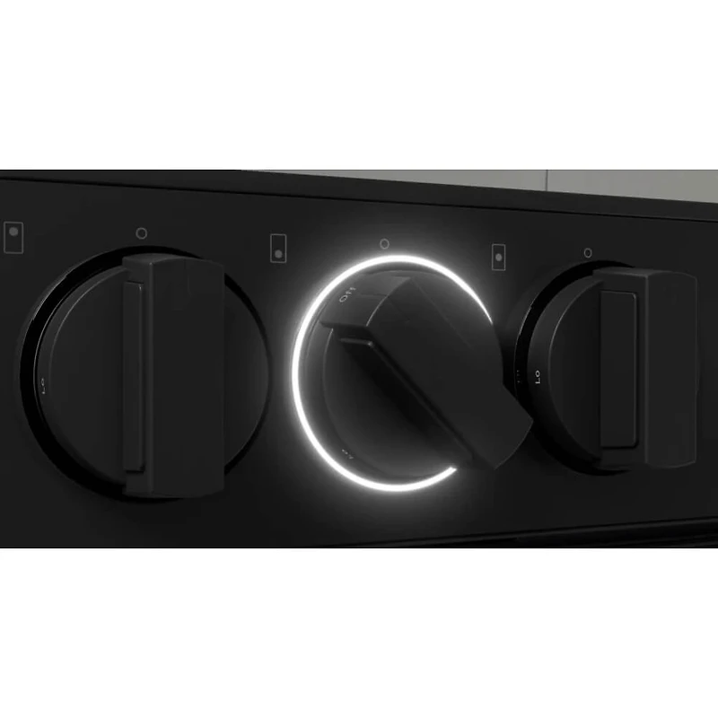 6 Cu. Ft. Bespoke White Glass Slide-In Gas Smart Range