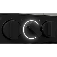 6 Cu. Ft. Bespoke White Glass Slide-In Gas Smart Range