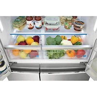 21.3 Cu. Ft. Stainless 4-Door Counter Depth French Door Refrigerator