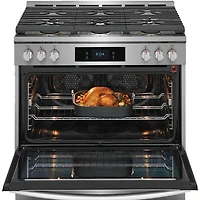 4.6 Cu. Ft. Stainless Freestanding Dual-Fuel Range
