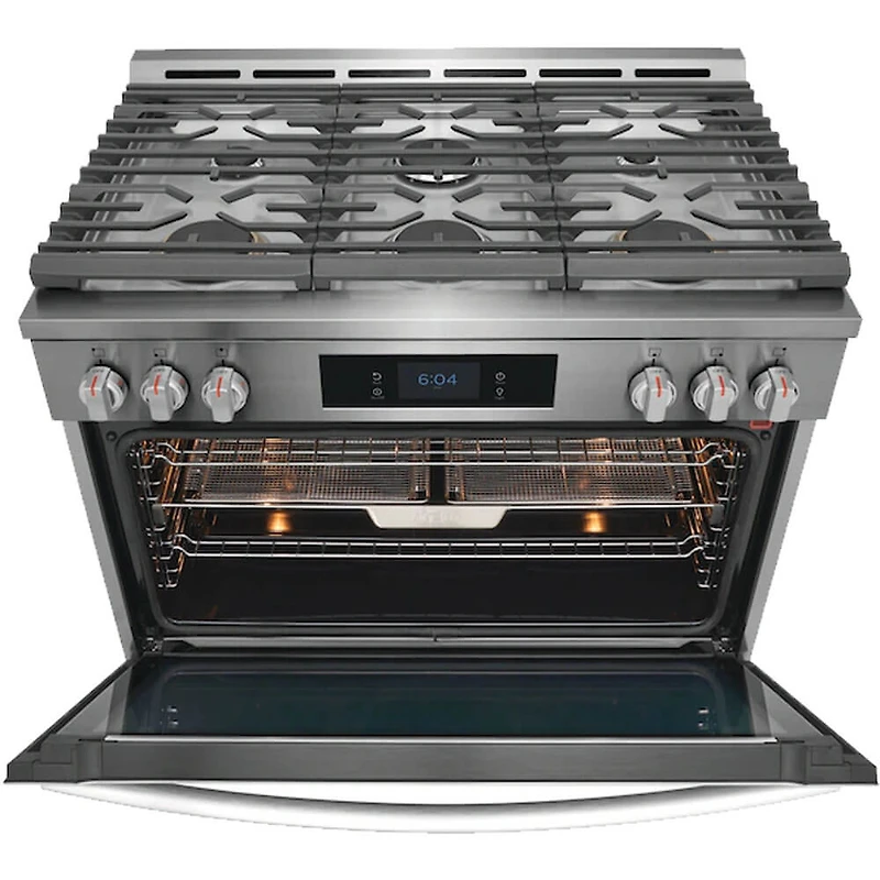 4.6 Cu. Ft. Stainless Freestanding Dual-Fuel Range