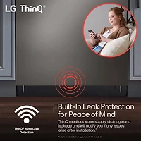 46 dBA Black Stainless Top Control Built-In Smart Dishwasher