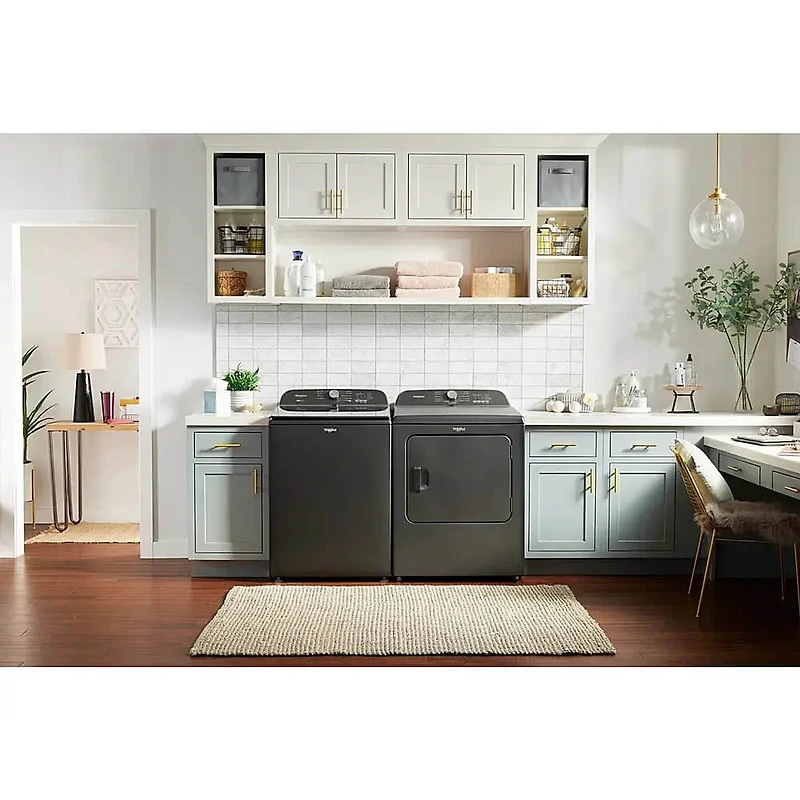 7 Cu. Ft. Black Top Load Gas Dryer