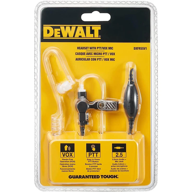 Walkie Talkie Headset with PTT/VOX Microphone