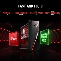 ROG Strix Gaming Desktop - Ryzen 7 7700X - NVIDIA GeForce RTX 4070 - 16GB RAM/1TB SSD - OPEN BOX