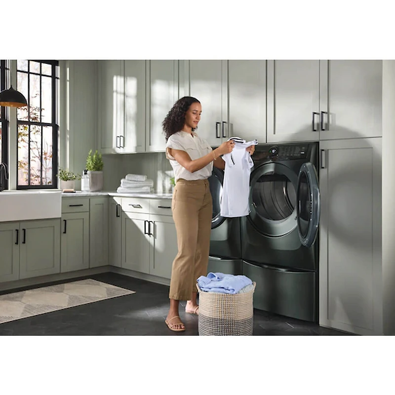 8 Cu. Ft. Alpine Green Front Load Gas Dryer