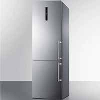 10.6 Cu. Ft. Stainless Bottom Counter-Depth Freezer Refrigerator