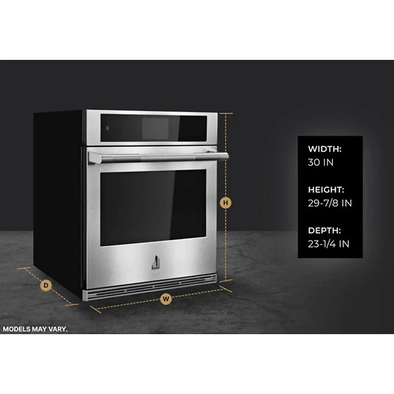 30 inch Rise Stainless Convection Wall Oven