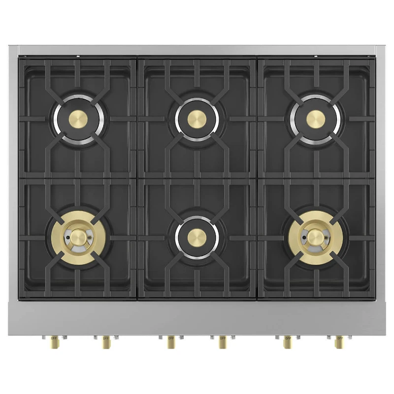36 inch Statement Series 6 Burner Stainless Gas Rangetop