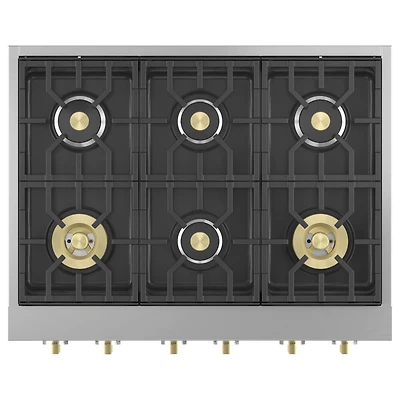 36 inch Statement Series 6 Burner Stainless Gas Rangetop