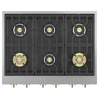 36 inch Statement Series 6 Burner Stainless Gas Rangetop