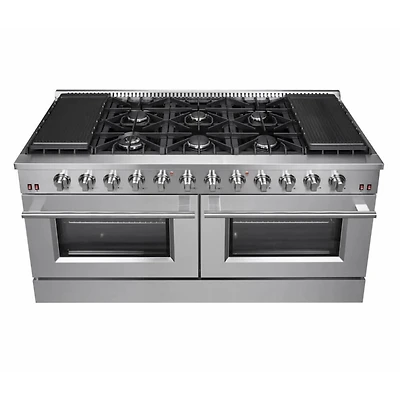 8.64 Cu. Ft. Stainless Freestanding Gas Range