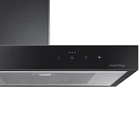 30 inch Bespoke Clean Deep Charcoal Wall Mount Smart Chimney Hood