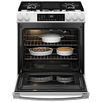 5.3 Cu. Ft. White Slide-In Gas Convection Range