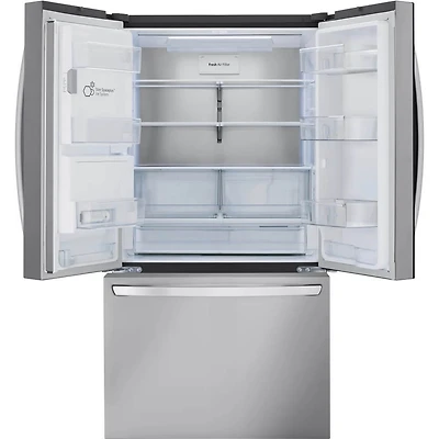 30.7 Cu. Ft. Stainless 3-Door French Door Smart Refrigerator