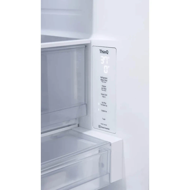 30.7 Cu. Ft. Stainless 3-Door French Door Smart Refrigerator