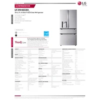 29 Cu. Ft. Stainless 4-Door French Door Smart Refrigerator