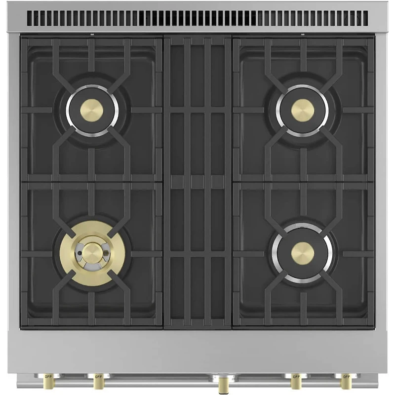 5.3 Cu. Ft. Stainless Freestanding Dual Fuel Smart Gas Range