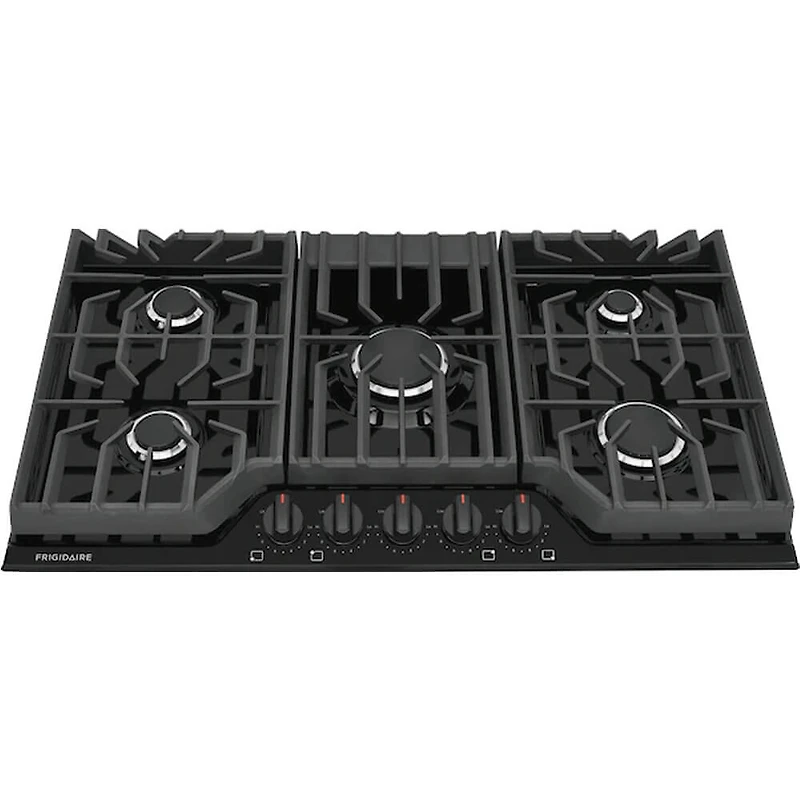 36 inch Black 5 Burner Gas Cooktop