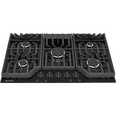 36 inch Black 5 Burner Gas Cooktop