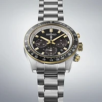 Prospex Speedtimer Solar Chronograph Watch - Two Tone Stainless/Black - OPEN BOX