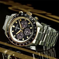 Prospex Speedtimer Solar Chronograph Watch - Two Tone Stainless/Black - OPEN BOX