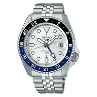 5 Sports SKX Automatic Silver-Tone GMT Series Watch