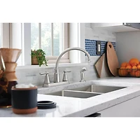 Hutchinson Two-Handle High Arc Kitchen Faucet - Spot Resist Stainless - OPEN BOX