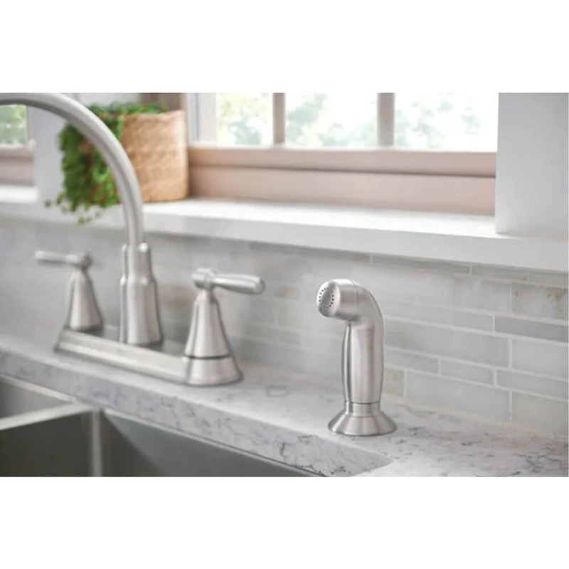 Hutchinson Two-Handle High Arc Kitchen Faucet - Spot Resist Stainless - OPEN BOX
