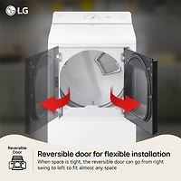 7.3 Cu. Ft. White Top Load High Efficiency Smart Electric Dryer