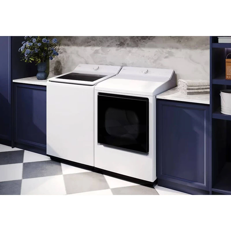 7.3 Cu. Ft. White Top Load High Efficiency Smart Electric Dryer