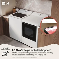 4.8 Cu. Ft. White High Efficiency Top Load Smart Washer