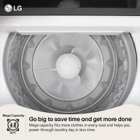 4.8 Cu. Ft. White High Efficiency Top Load Smart Washer