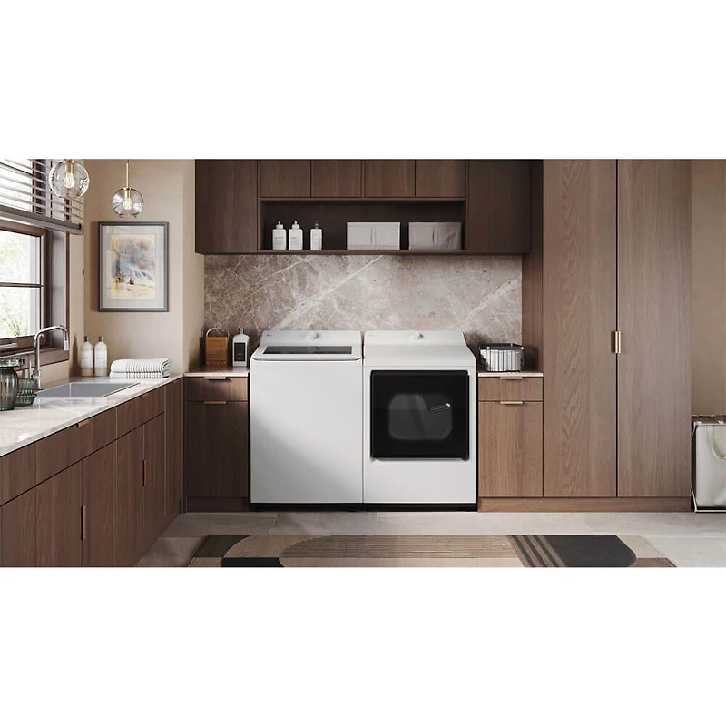 4.8 Cu. Ft. White High Efficiency Top Load Smart Washer