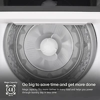 4.8 Cu. Ft. White Top Load Smart Washer