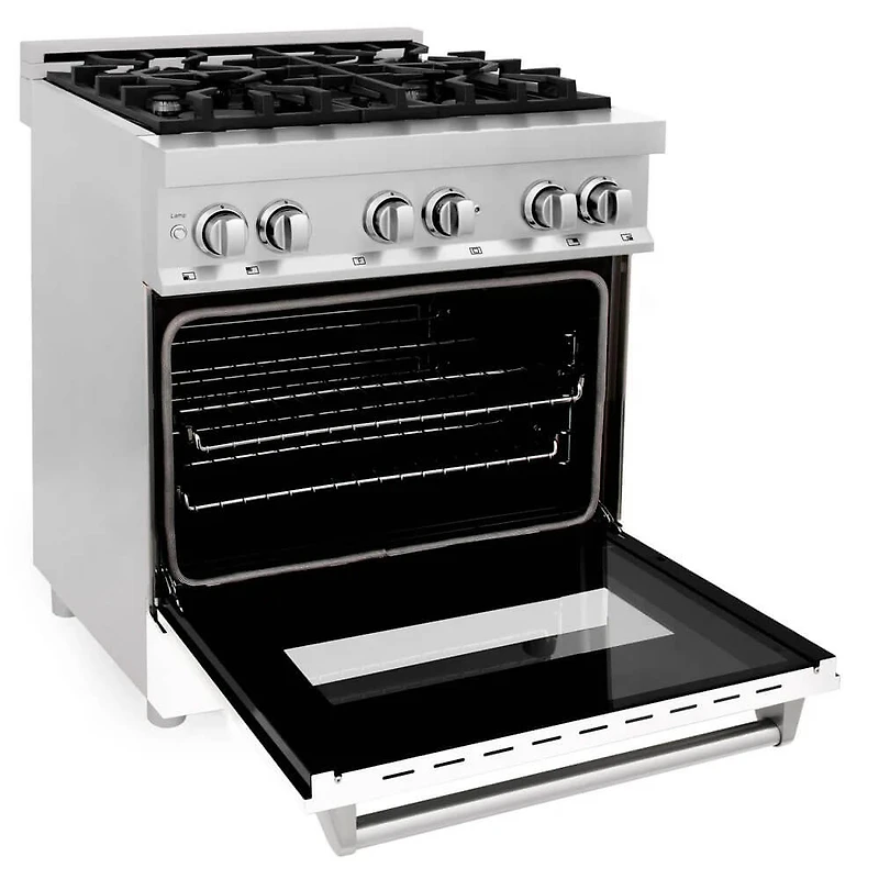 4 Cu. Ft. White Matte Freestanding Dual Fuel Range 