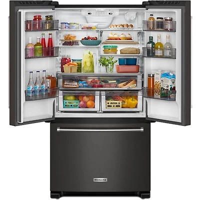 20 Cu. Ft. Black Stainless Counter-Depth French Door Refrigerator