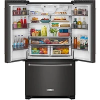 20 Cu. Ft. Black Stainless Counter-Depth French Door Refrigerator