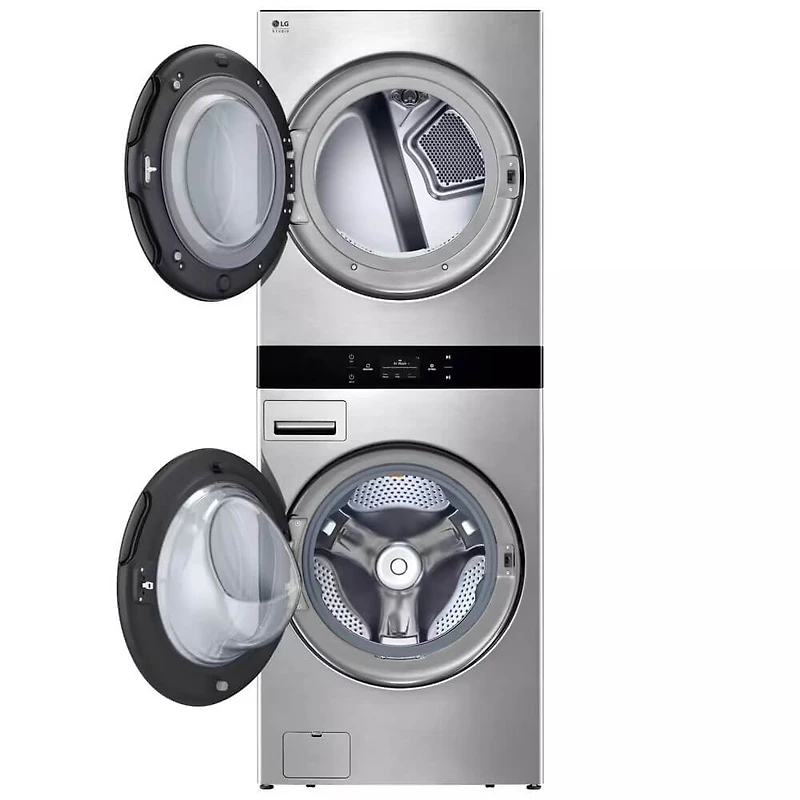 5 Cu. Ft. Washer/7.4 Cu. Ft. Electric Dryer Smart WashTower - Noble Steel