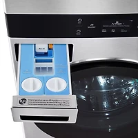 5 Cu. Ft. Washer/7.4 Cu. Ft. Electric Dryer Smart WashTower - Noble Steel
