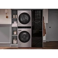 5 Cu. Ft. Washer/7.4 Cu. Ft. Electric Dryer Smart WashTower - Noble Steel