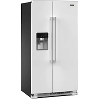 24.5 Cu. Ft. White 2-Door Side-by-Side Refrigerator